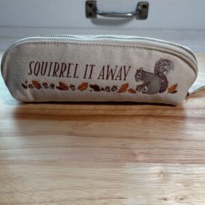Chronicle Books “Squirrel it Away” Pencil Case with Squirrel Design